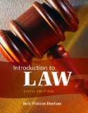 Introduction to Law 6th 2011 9781111311896 Front Cover