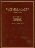 Conflict of Laws Cases and Comments 7th 9780314163899 Front Cover