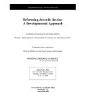 Reforming Juvenile Justice A Developmental Approach  9780309278904 Front Cover