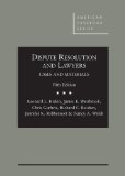 Dispute Resolution and Lawyers:  cover art