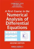 First Course in the Numerical Analysis of Differential Equations  cover art
