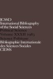 IBSS: Political Science: 1983 Volume 32 1986 9780422810906 Front Cover