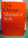 Chicago Manual of Style 13th 1982 9780226103907 Front Cover