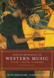 Norton Anthology of Western Music Ancient to Baroque 5th 9780393979909 Front Cover