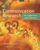 Communication Research: Asking Questions, Finding Answers  cover art