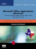 Microsoft Office Applications, Advanced Course, Texas Edition 2nd 2003 9780619055912 Front Cover