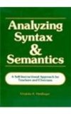 Analyzing Syntax and Semantics Textbook  cover art