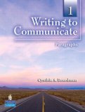 Writing to Communicate 1 Paragraphs cover art