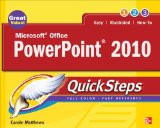 Microsoft Office PowerPoint 2010 QuickSteps  cover art