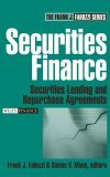 Securities Finance Securities Lending and Repurchase Agreements  9780471678915 Front Cover