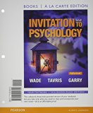 Invitation to Psychology, Books a la Carte Edition Plus NEW MyPsychLab with Pearson EText -- Access Card Packge  cover art