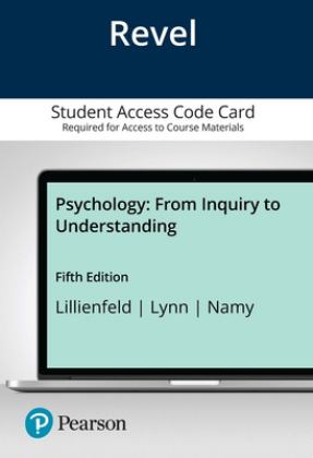 Revel Access Code for Psychology From Inquiry to Understanding 5th 9780135437919 Front Cover