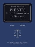 West's Legal Environment of Business (with Online Business Guide) 6th 2006 Revised  9780324303919 Front Cover