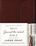 NKJV, Journal the Word Bible, Large Print, Premium Leather, Brown, Red Letter Edition Reflect, Journal, or Create Art Next to Your Favorite Verses  9780718090920 Front Cover