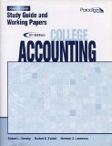 College Accounting Study Guide and Working Papers, 13-28 cover art