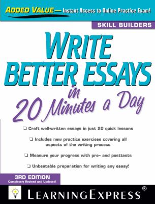 Write Better Essays in 20 Minutes a Day  cover art