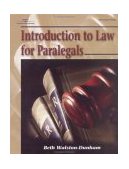 Introduction to Law for Paralegals 2001 9780766816930 Front Cover