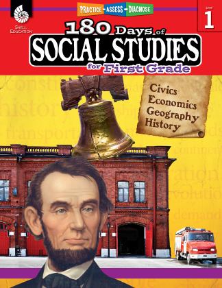 180 Days of Social Studies for First Grade Civics, Economics, Geography, History: Practice, Assess, Diagnose  9781425813932 Front Cover