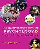 Research Methods in Psychology: Evaluating a World of Information cover art