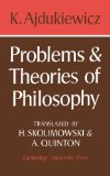 Problems and Theories of Philosophy 1975 9780521099936 Front Cover