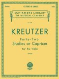 Kreutzer - 42 Studies or Caprices Schirmer Library of Classics Volume 230 Violin Method cover art