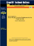 Outlines and Highlights for Social Thought From the Enlightenment to the Present by Sica, ISBN 2014 9781428866942 Front Cover
