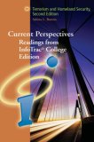 Current Perspectives Terrorism and Homeland Security 2nd 2006 Revised  9780495129943 Front Cover