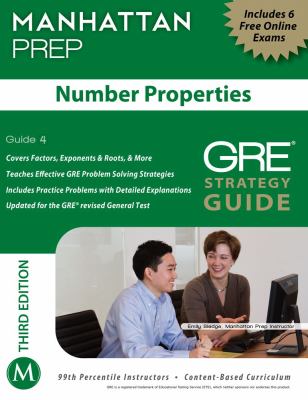 Number Properties GRE Strategy Guide, 3rd Edition 3rd 2012 Revised  9781935707943 Front Cover