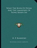 What the Book of Dzyan and the Lamaseries of Tsong Khapa Say 2010 9781163004944 Front Cover