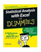 Statistical Analysis with Excel for Dummiesï¿½  9780764575945 Front Cover