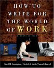 How to Write for the World of Work 7th 2004 Revised  9781413001945 Front Cover