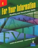 For Your Information 4 Reading and Vocabulary Skills cover art