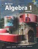 Texas Algebra 2: 1st 9780544353947 Front Cover