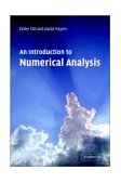 Introduction to Numerical Analysis 2003 9780521007948 Front Cover