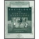 Sociology The Central Questions 2nd 2001 Workbook  9780155065949 Front Cover