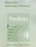 Precalculus Graphical, Numerical, Algebraic 7th 9780321369949 Front Cover