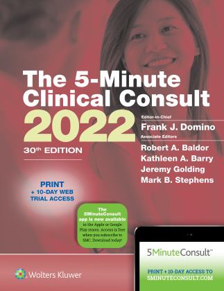 5-Minute Clinical Consult 2022 30th 9781975179953 Front Cover