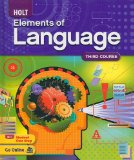 Holt Elements of Language  cover art