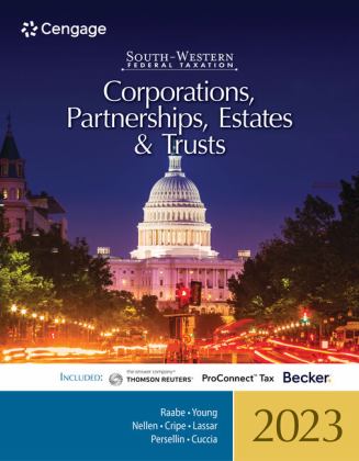 South-Western Federal Taxation 2023 Corporations, Partnerships, Estates and Trusts (Intuit ProConnect Tax Online and RIA CheckpointÃ¯Â½, 1 Term Printed Access Card) 46th 9780357719961 Front Cover