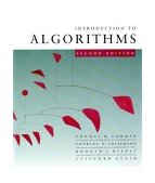 Introduction to Algorithms 2nd 9780262531962 Front Cover