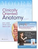 Moore Clinically Oriented Anatomy 8E Text and Moore's Anatomy Review PrepU Package  9781975104962 Front Cover