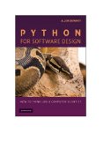 Python for Software Design How to Think Like a Computer Scientist cover art