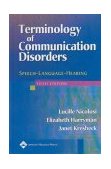 Terminology of Communication Disorders Speech-Language-Hearing cover art