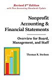 Nonprofit Accounting and Financial Statements Overview for Board, Management, and Staff 2nd 9780997108965 Front Cover