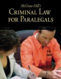 McGraw-Hill's Criminal Law for Paralegals  cover art