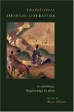 Traditional Japanese Literature An Anthology, Beginnings To 1600  9780231136969 Front Cover