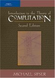 Introduction to the Theory of Computation 2nd 2005 9780534950972 Front Cover