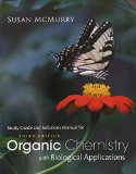 Study Guide with Solutions Manual for Mcmurry's Organic Chemistry: with Biological Applications, 3rd  cover art