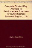 Complete Student Key: Answers to Reinforcement Exercises for Guffey/Seefer's Business English, 11th  cover art