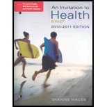 Personal Health Self-Assessment/Health Almanac for Hales' an Invitation to Health, Brief Edition, 6th 6th 2008 9780495560975 Front Cover